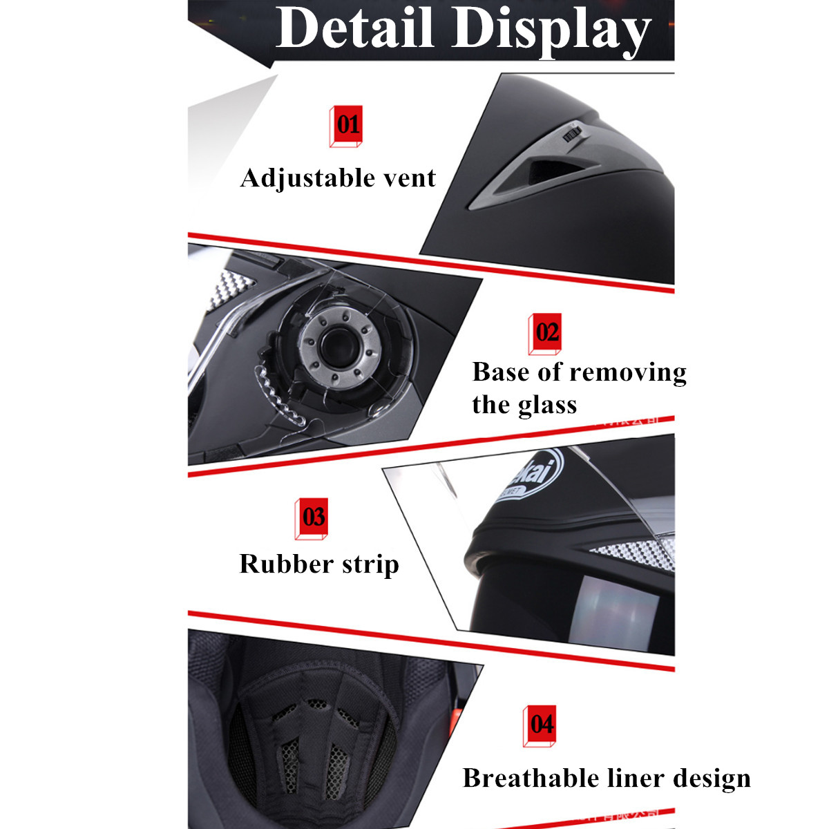 Motorcycle-Full-Face-Dual-Visor-Flip-Up-Modular-Helmet-Motocross-XL-4-Colors-1380482