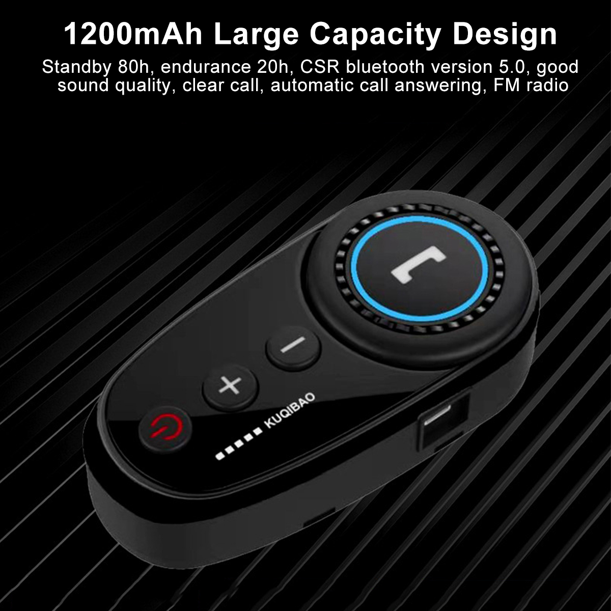 Motorcycle-Helmet-With-BT-Headset-Earphone-Intercom-Flip-Up-Modular-Motorbike-Road-Bike-1200mAh-Batt-1784284