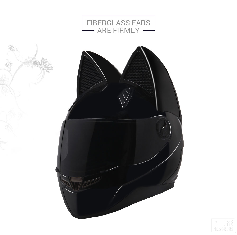 NITRINOS-Motorcycle-Full-Face-Helmet-Women-Cat-Ear-Women-Personality-5-Colors-1383453