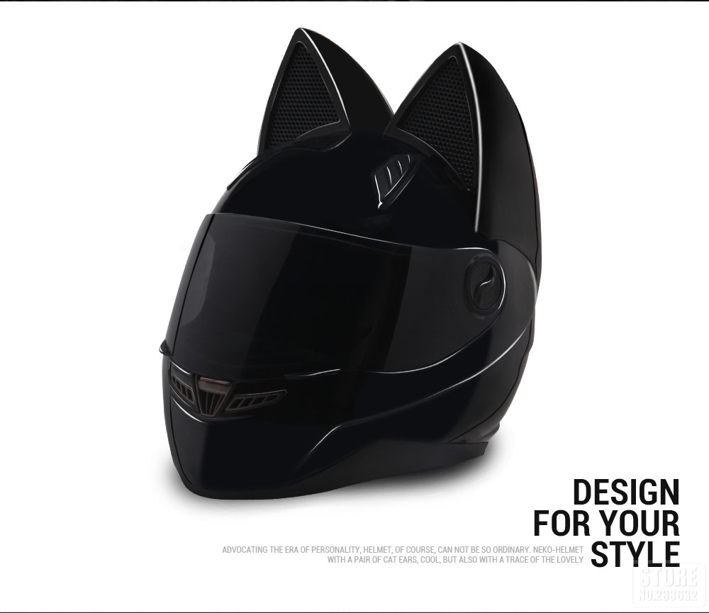 NITRINOS-Motorcycle-Full-Face-Helmet-Women-Cat-Ear-Women-Personality-5-Colors-1383453