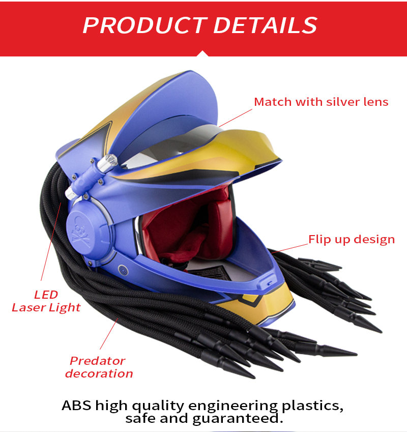 SOMAN-Hunter-Black-Flip-Up-Custom-Laser-Light-Antifogging-Lens-Full-Face-Helmets-Cool-Casco-Moto-Mot-1712696