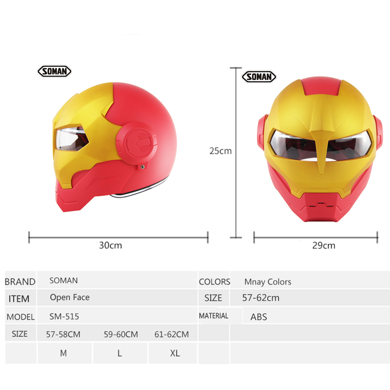 SOMAN-Iron-Man-Helmet-Flip-Up-Motorcycle-Helmet-Robot-Style-Motor-Bike-Casco-Monster-Casque-DOT-Appr-1700776