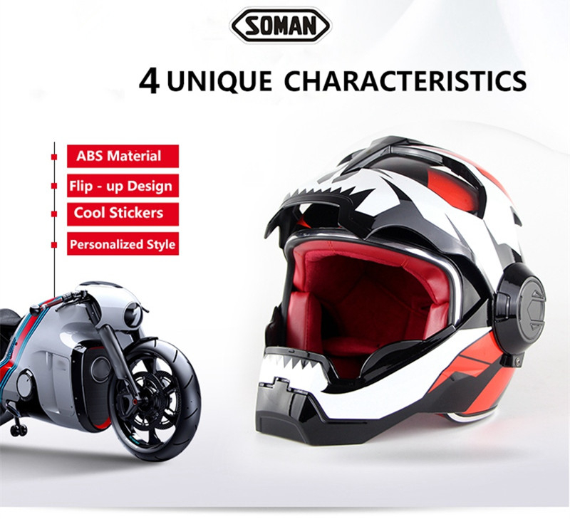 SOMAN-Iron-Man-Helmet-Flip-Up-Motorcycle-Helmet-Robot-Style-Motor-Bike-Casco-Monster-Casque-DOT-Appr-1700776