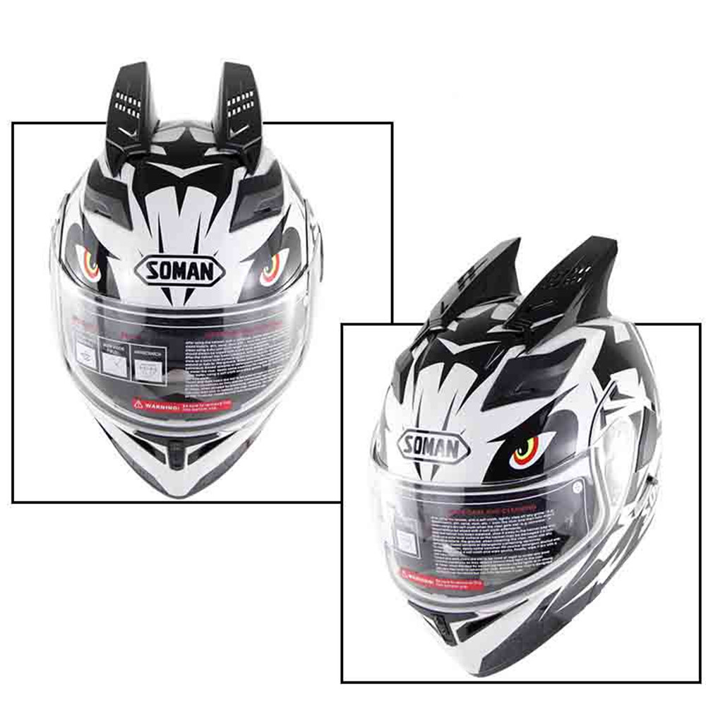 SOMAN-Motorcycle-Full-Face-Helmet-Dual-Lens-Anti-UV-Anti-Scratch-With-Horn-1403838