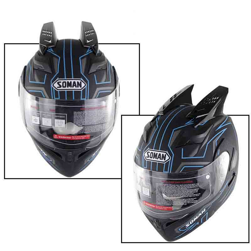 SOMAN-Motorcycle-Full-Face-Helmet-Dual-Lens-Anti-UV-Anti-Scratch-With-Horn-1403838