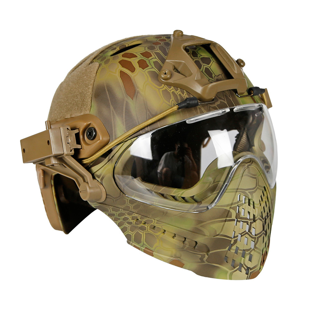 WoSporT-CS-Army-Tactical-Helmet-With-Mask-Motorcycle-Hunting-Riding-Outdoor-1362323