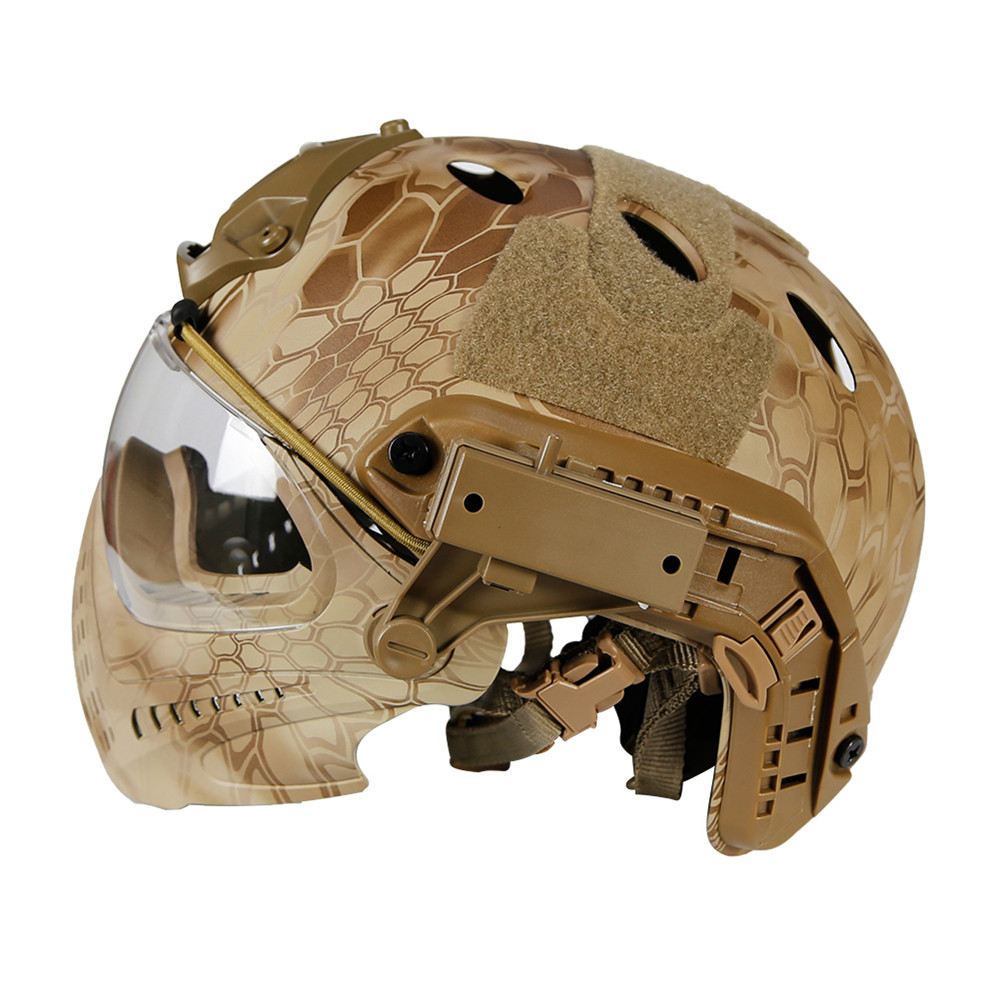 WoSporT-CS-Army-Tactical-Helmet-With-Mask-Motorcycle-Hunting-Riding-Outdoor-1362323