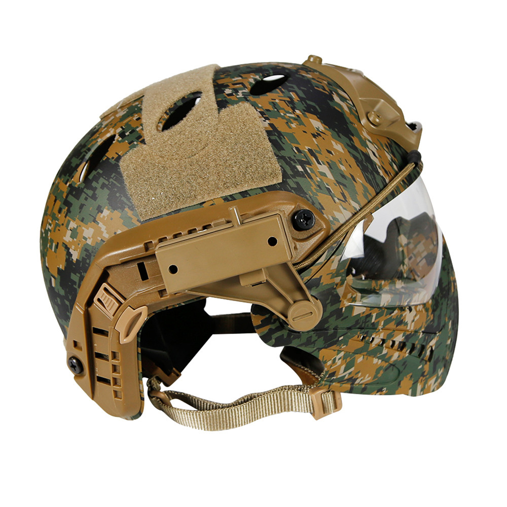 WoSporT-CS-Army-Tactical-Helmet-With-Mask-Motorcycle-Hunting-Riding-Outdoor-1362323