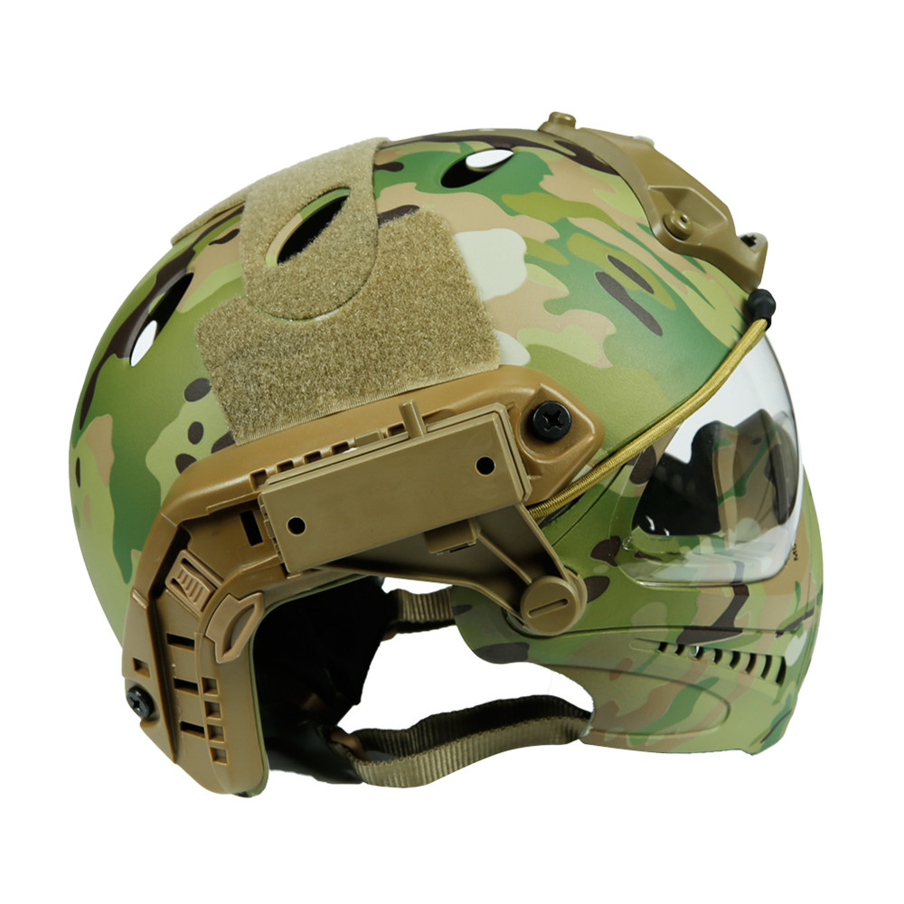 WoSporT-CS-Army-Tactical-Helmet-With-Mask-Motorcycle-Hunting-Riding-Outdoor-1362323