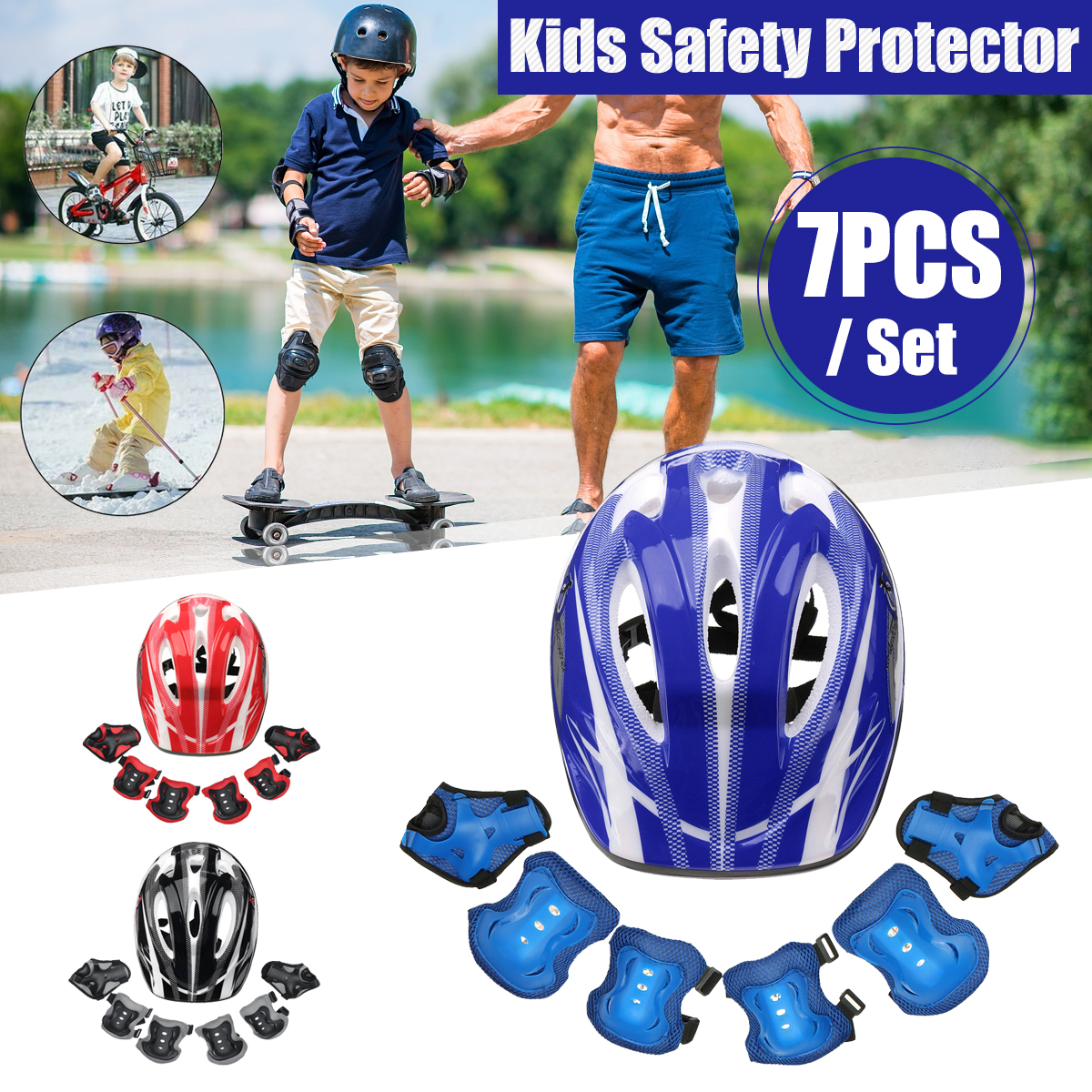 7PCSSet-Kids-Boy-Girl-Safety-Helmet-Knee-Elbow-Pads-For-Cycling-Skate-Bike-Riding-1782199