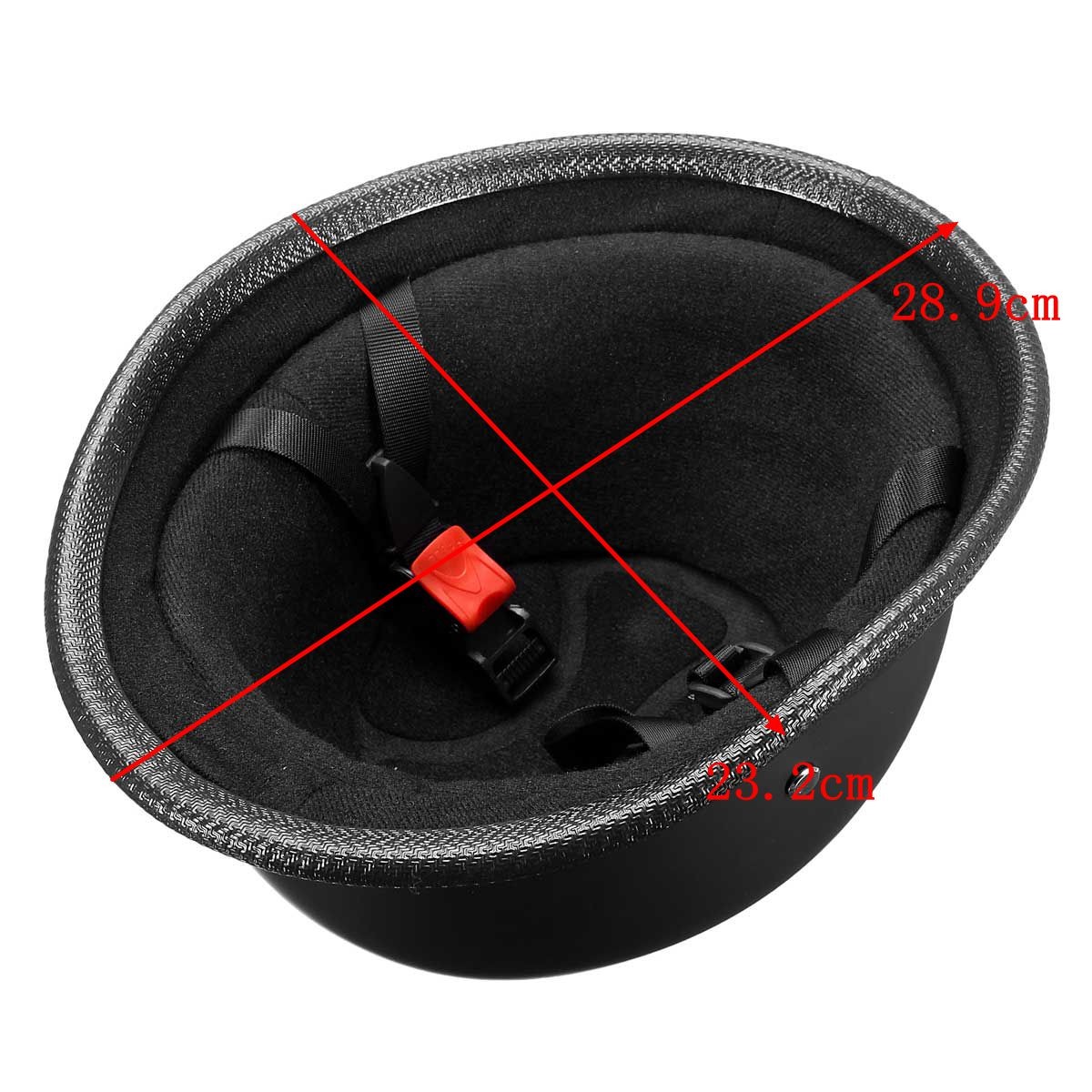 ABS-Plastic-Motorcycle-Helmet-Motorcross-Capacete-Half-Helm-Retro-Matte-Black-1271586