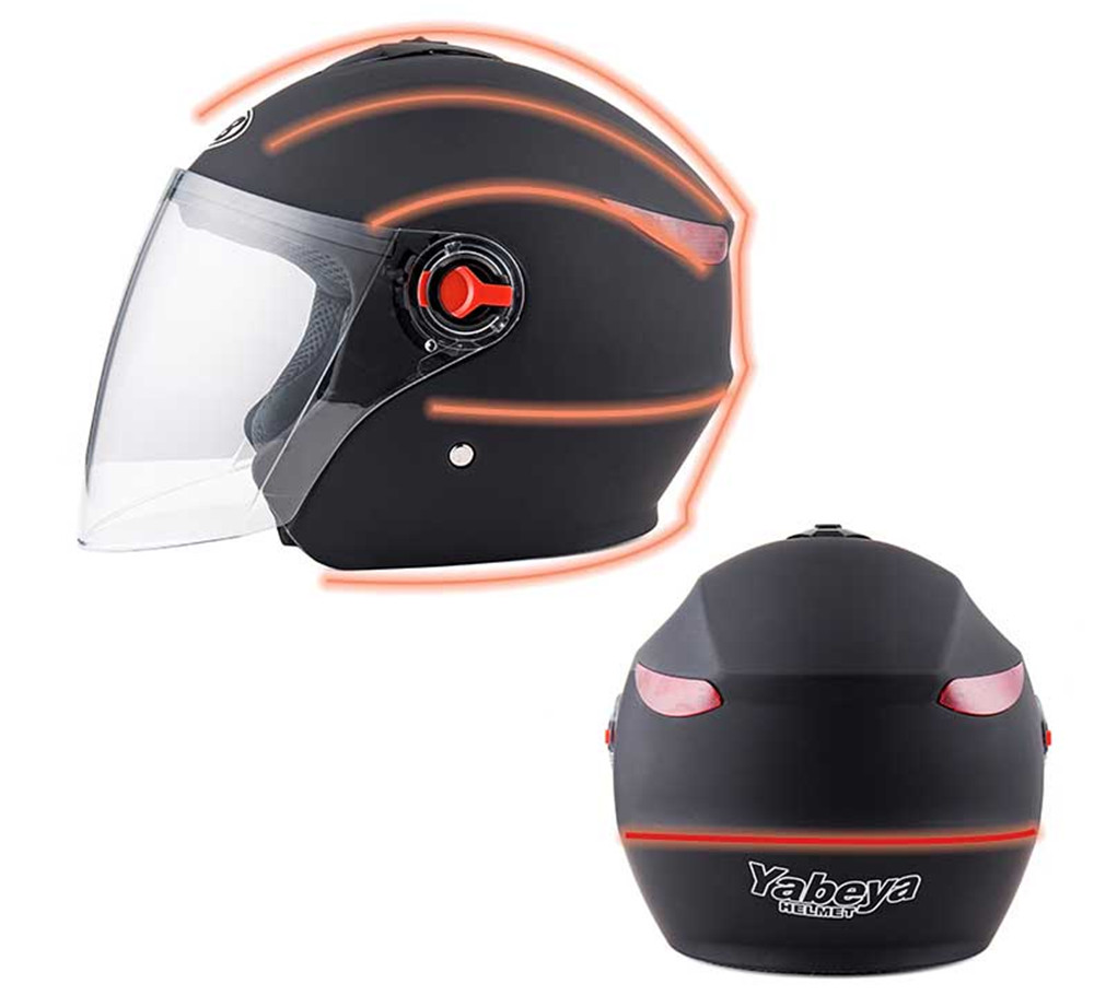 BYB-Universal-56-62cm-Motorcycle-All-Season-Half-Helmet-Anti-fog-Visor-Rainproof-Breathable-1413674
