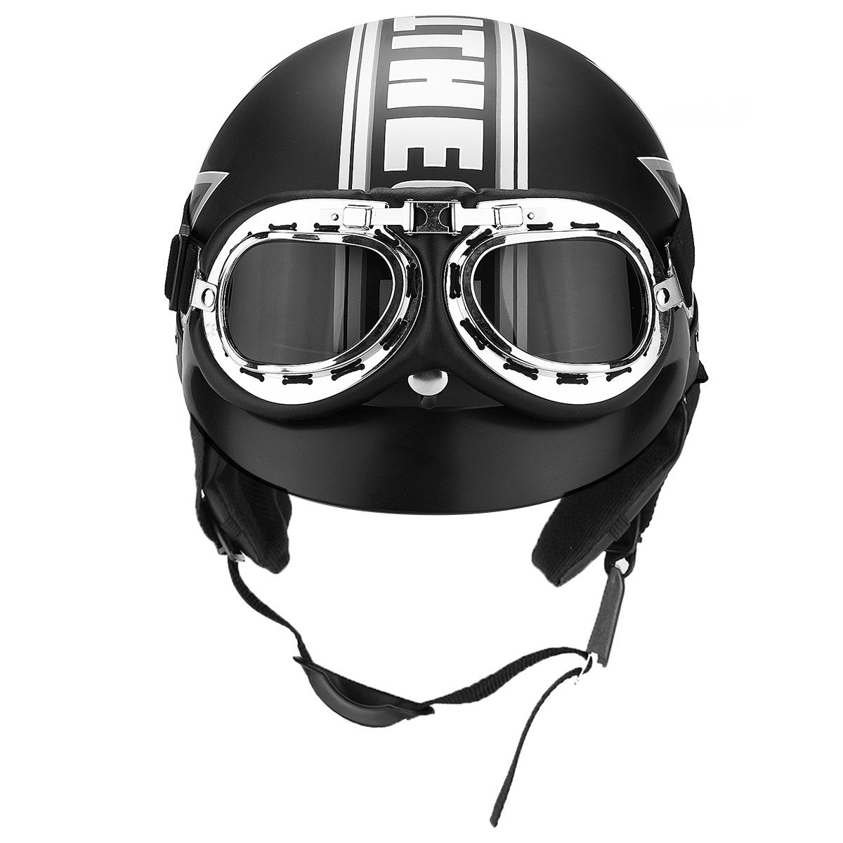 Black-Motorcycle-Scooter-Half-Open-Face-Helmet-With-UV-Goggles-1313258