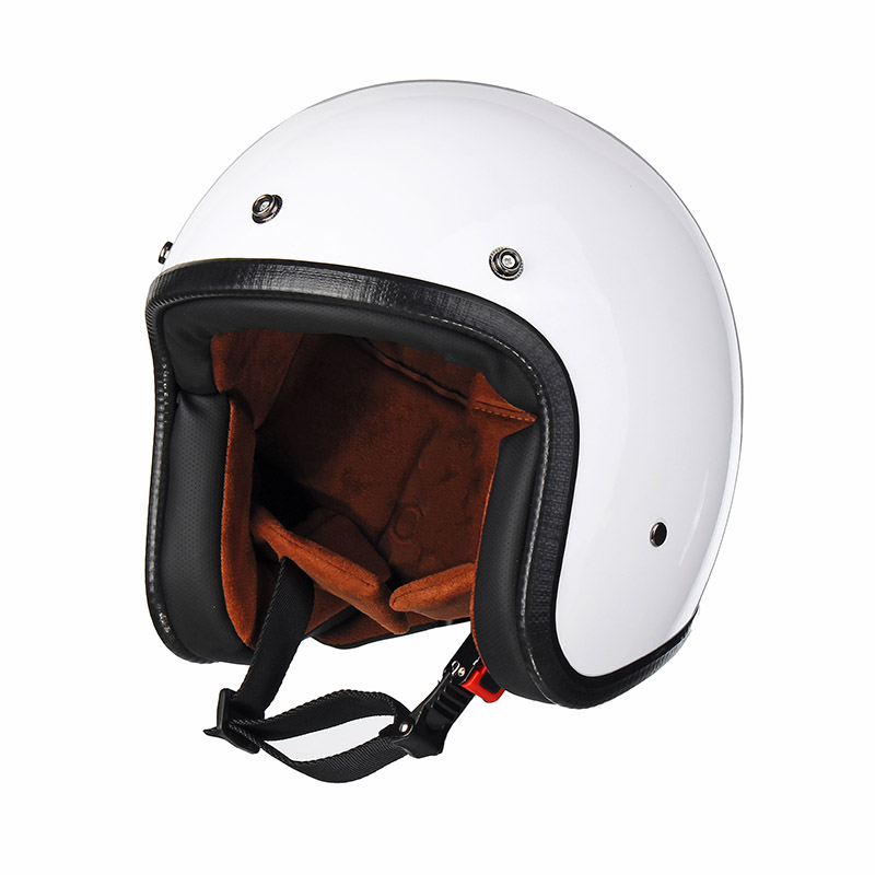 BlackWhite-ABS-Motorcycle-Vintage-Helmet-Open-Face-1271587