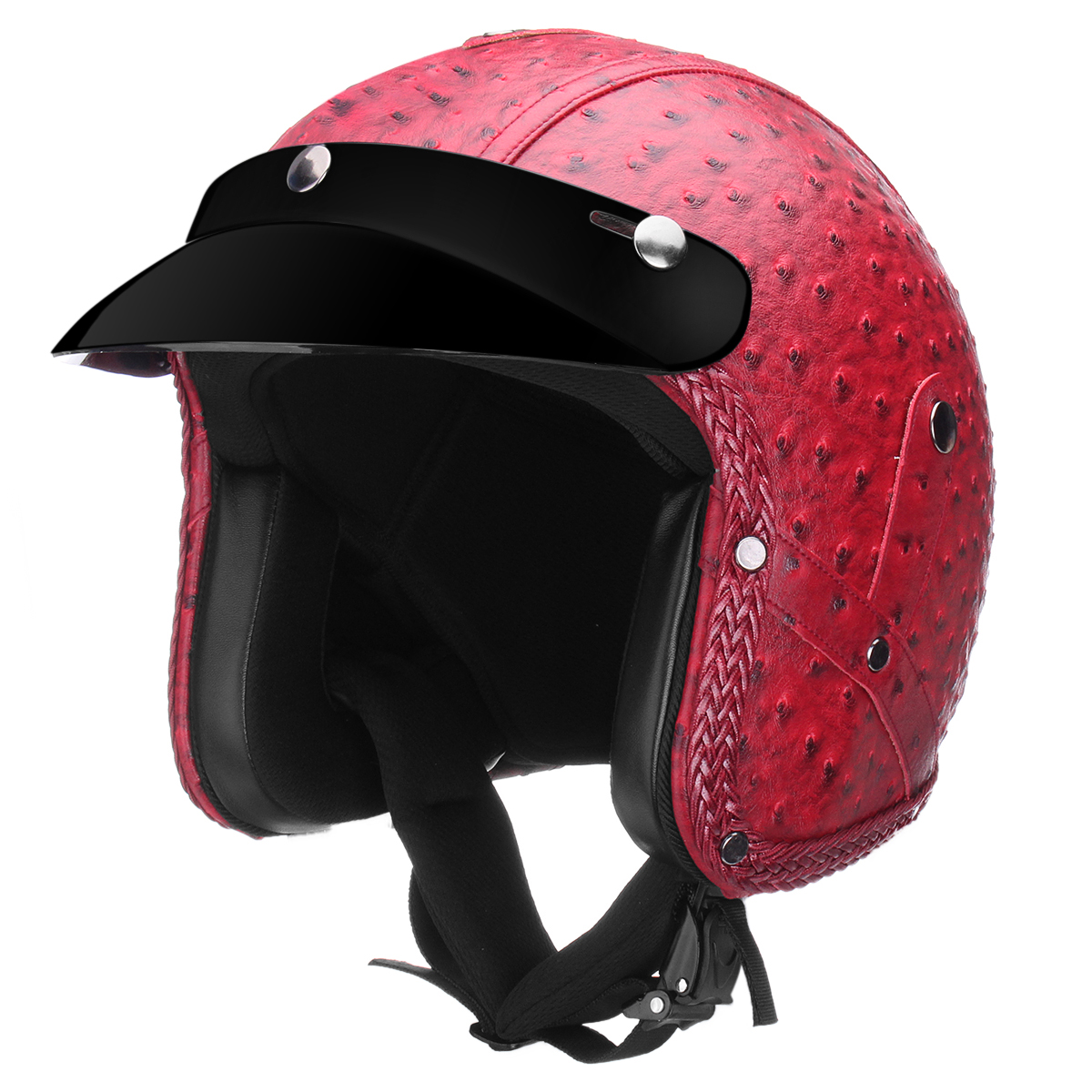 DOT-34-Face-Motorcycle-Motorbike-Helmet-Scooter-Riding-Protection-Visor-M-L-XL-1418800