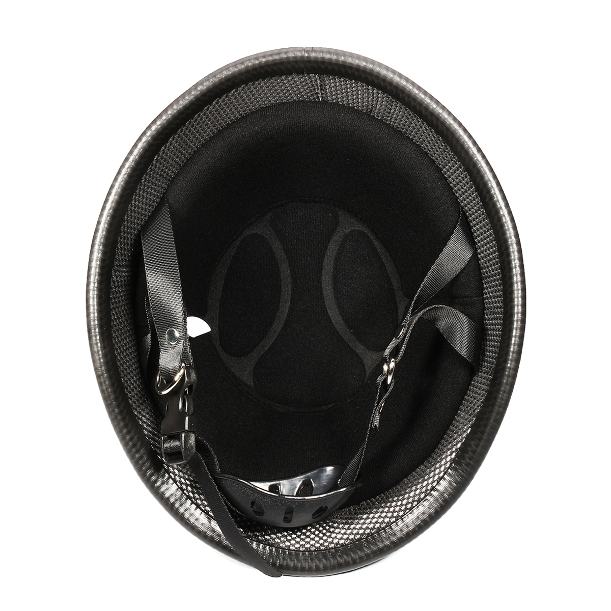 DOT-German-Motorcycle-Carbon-Fiber-Half-Face-Helmet-Chopper-Cruiser-Biker-MLXL-1312964