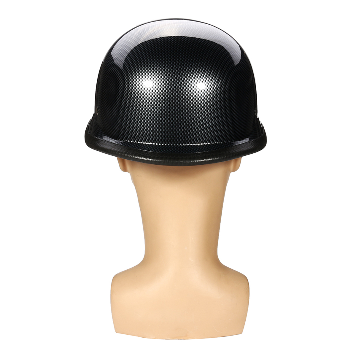 DOT-German-Motorcycle-Carbon-Fiber-Half-Face-Helmet-Chopper-Cruiser-Biker-MLXL-1312964
