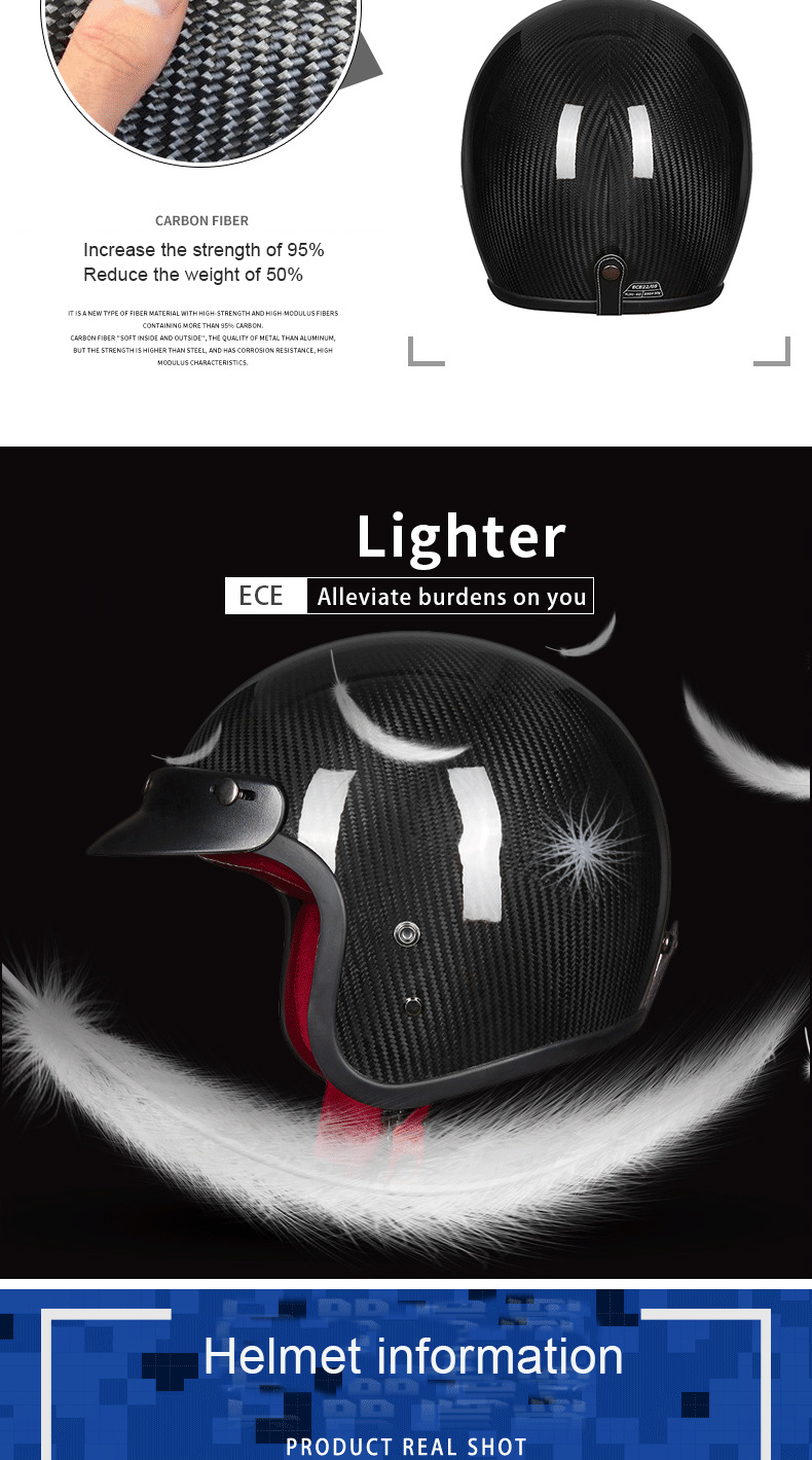 ECE-Upgraded-34-Face-Helmet-A500-Retro-Vintage-Leather-Carbon-fiber-Motorcycle-Motorbike-Scooter-Cra-1538386