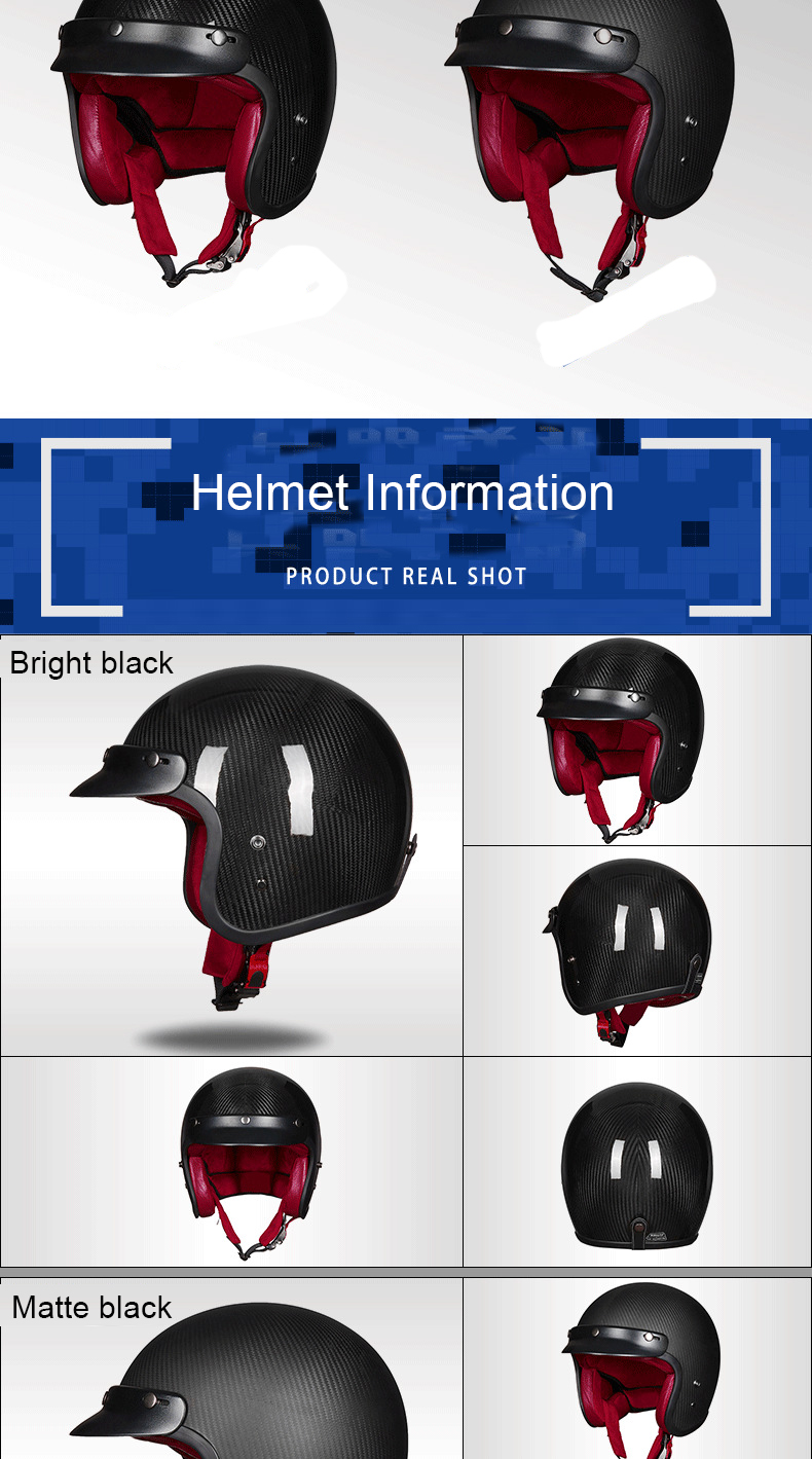ECE-Upgraded-34-Face-Helmet-A500-Retro-Vintage-Leather-Carbon-fiber-Motorcycle-Motorbike-Scooter-Cra-1538386