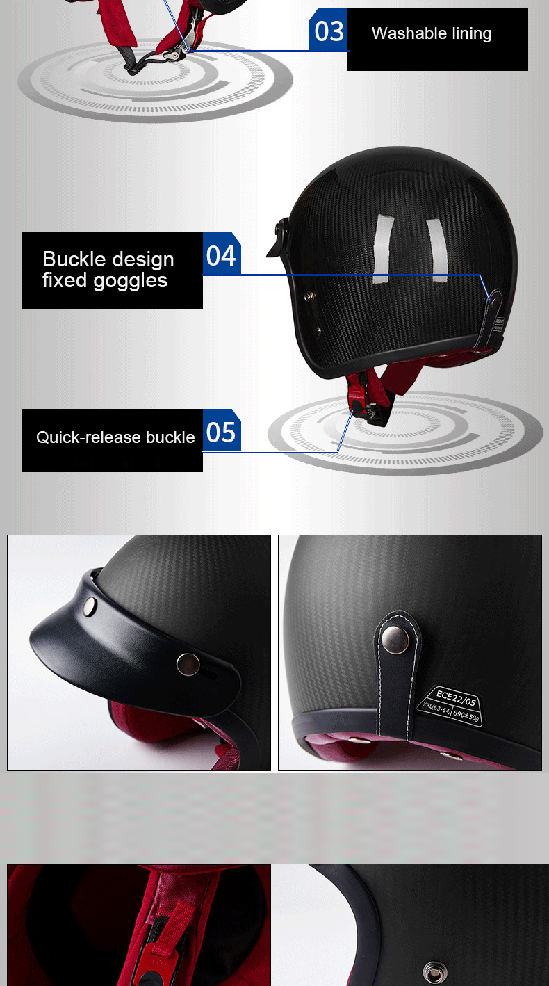 ECE-Upgraded-34-Face-Helmet-A500-Retro-Vintage-Leather-Carbon-fiber-Motorcycle-Motorbike-Scooter-Cra-1538386