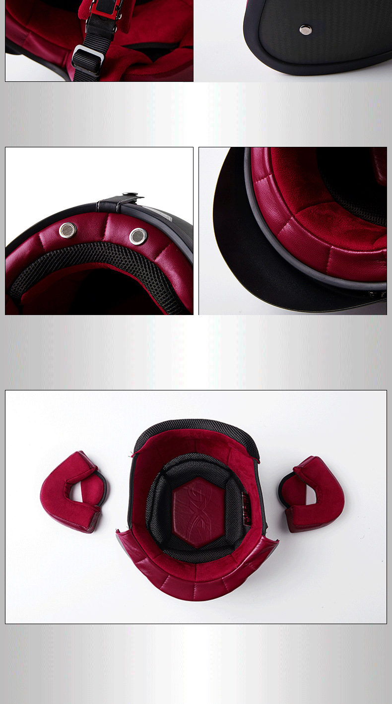ECE-Upgraded-34-Face-Helmet-A500-Retro-Vintage-Leather-Carbon-fiber-Motorcycle-Motorbike-Scooter-Cra-1538386