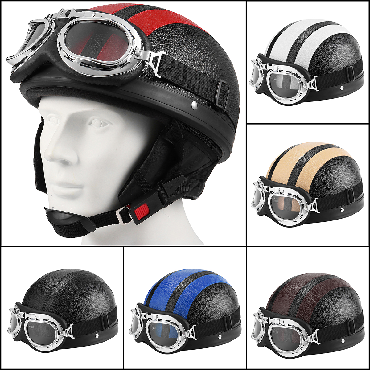 Full-Face-Motorcycle-Helmet-With-Sunglasses-Sun-shield-Scarf-Colorful-Motorbike-1319730