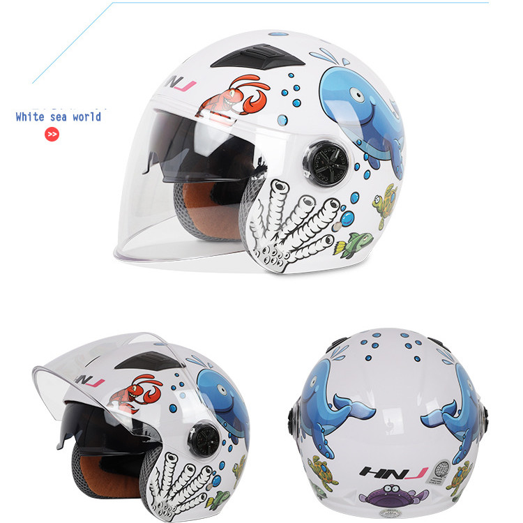 HNJ-44-50-3-12-Year-Sunblock-Breathable-Comfortable-Four-Season-All-Children-Kid-Half-Helmet-1706449