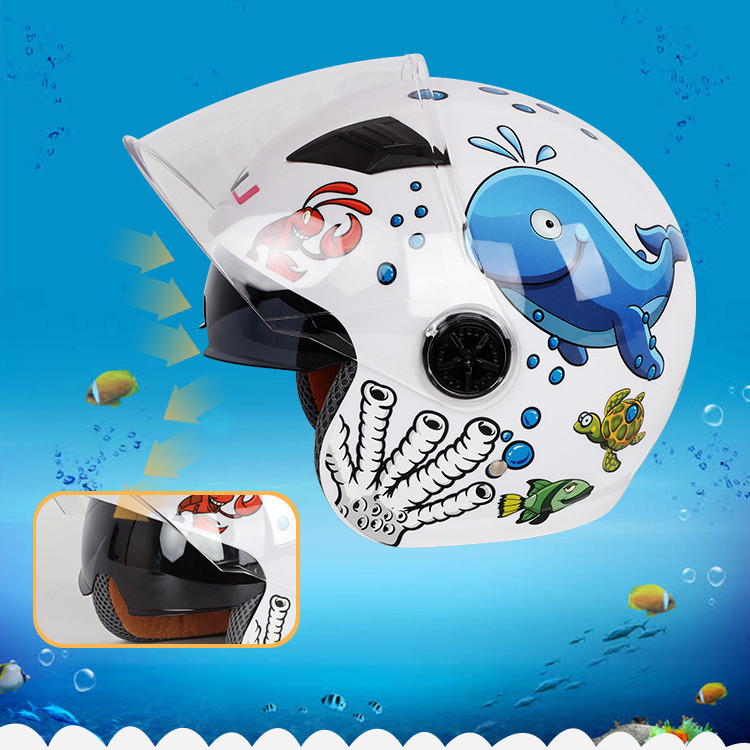 HNJ-44-50-3-12-Year-Sunblock-Breathable-Comfortable-Four-Season-All-Children-Kid-Half-Helmet-1706449