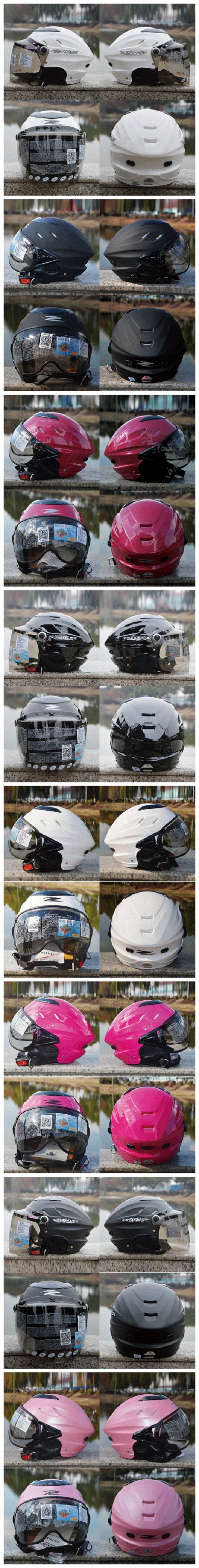 Motor-Bike-Riding-Driving-Protective-Half-Face-Helmet-ZEUS-125B-1007268
