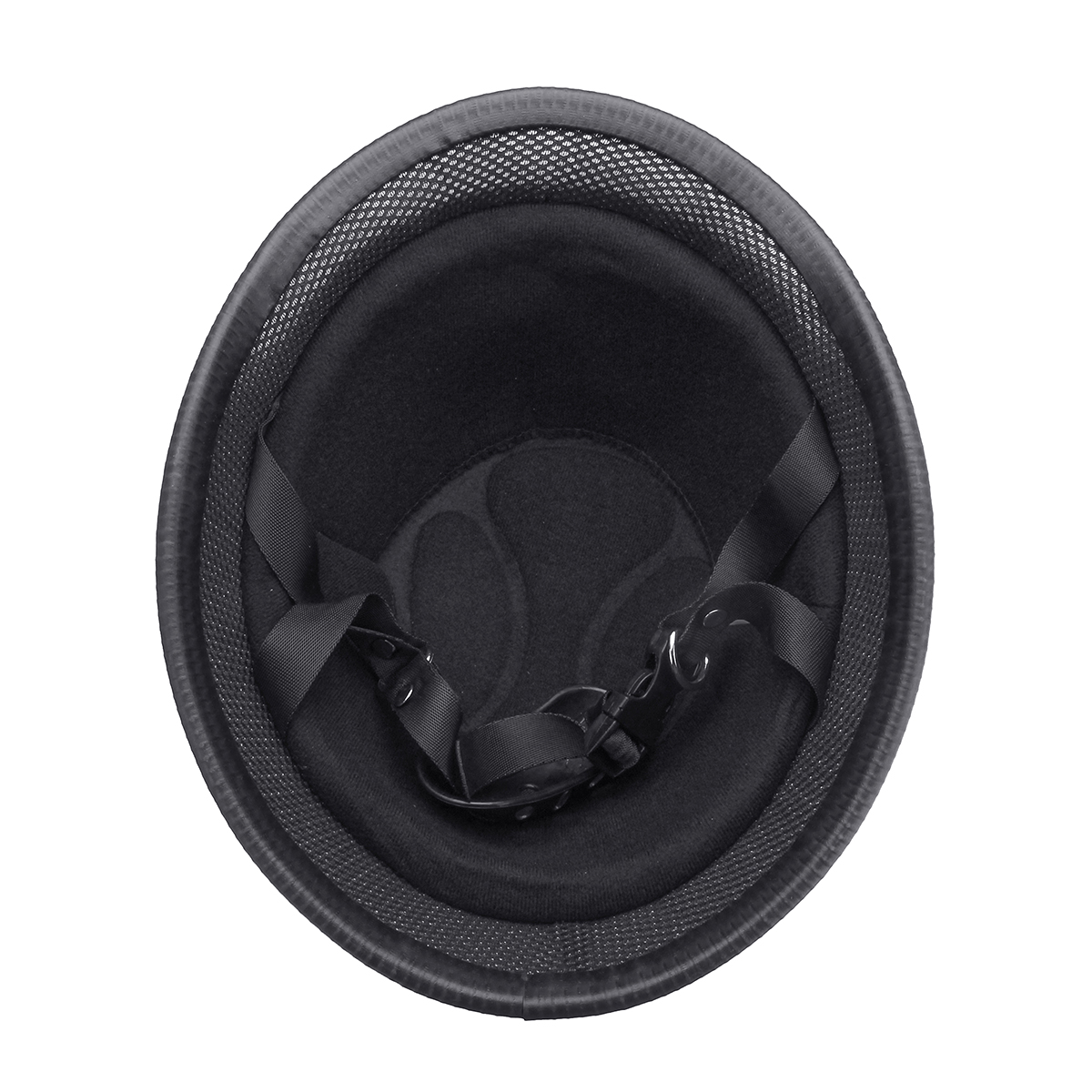 Motorcycle-German-Style-Half-Face-Helmet-Motocross-Matte-Black-MLXL-1271302