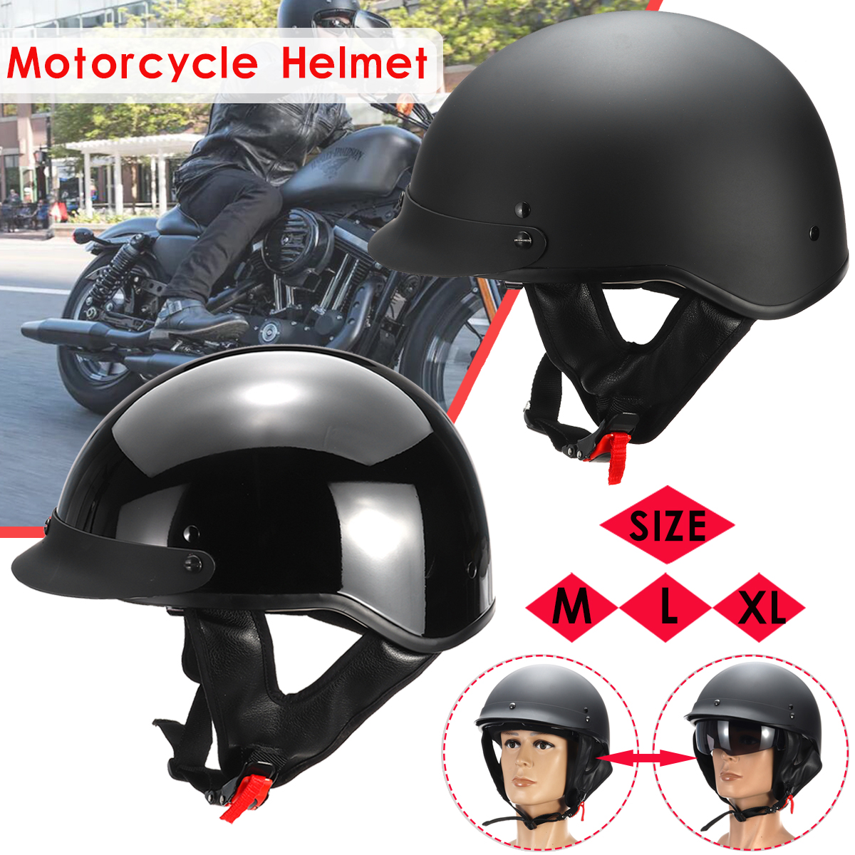Motorcycle-Retro-Vintage-Half-Open-Face-Helmet-Sun-Visors-Quick-American-Style-1428672