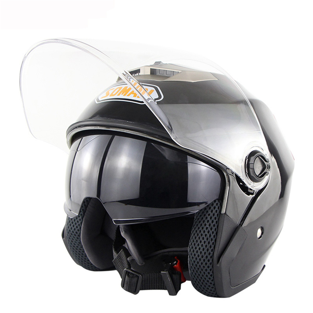 Motorcycle-Scooter-Half-Face-Helmet-Dual-Lens-Riding-Protective-Breathable-Anti-UV-1365667