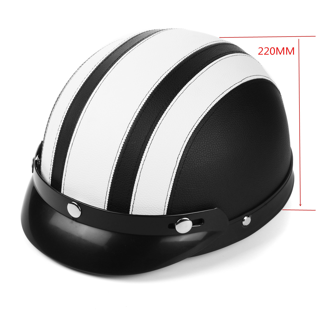 Motorcycle-Scooter-Half-Helmet-Hat-Open-Face-Shield-Visor-With-Sun-UV-Goggles-1310436