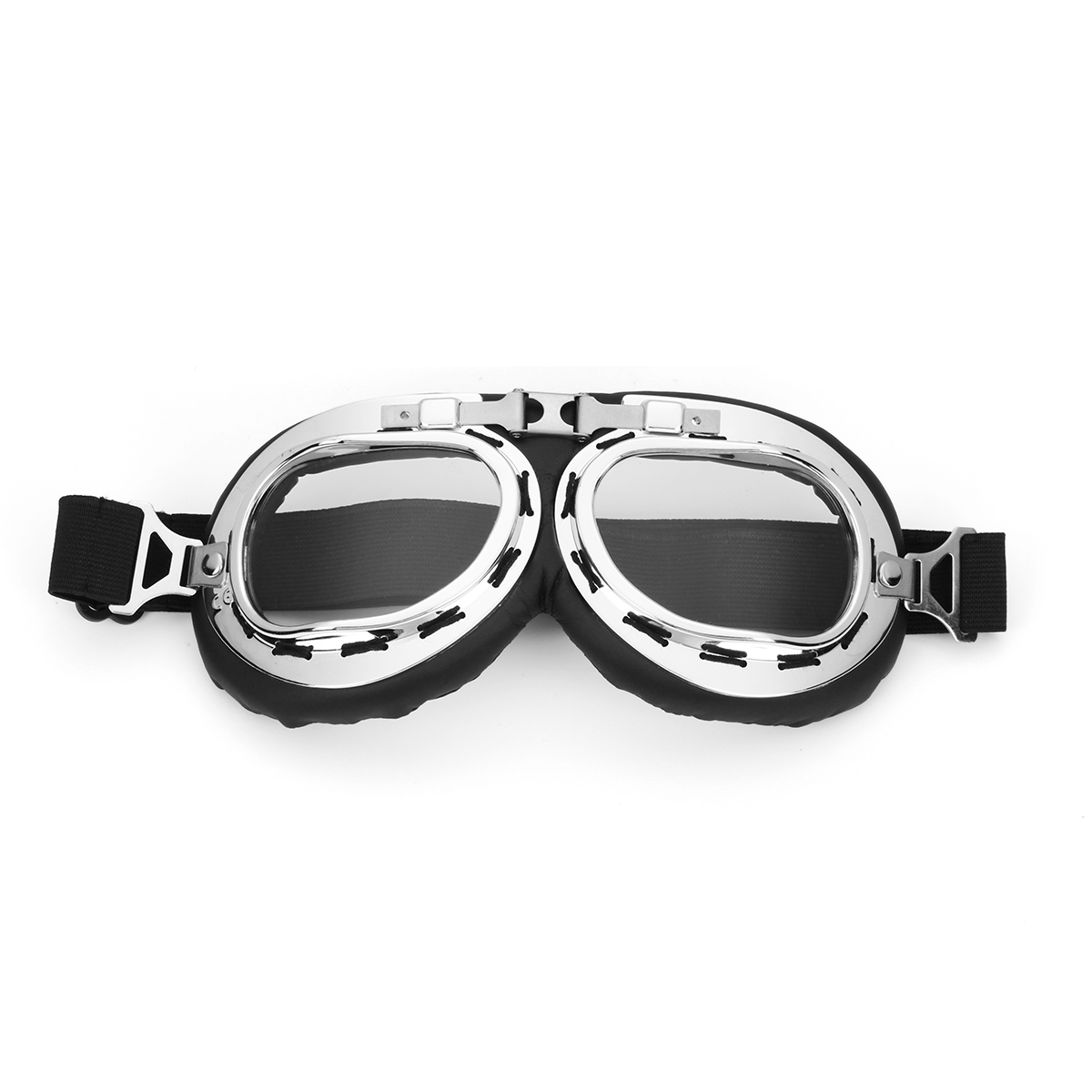 Motorcycle-Scooter-Half-Helmet-Hat-Open-Face-Shield-Visor-With-Sun-UV-Goggles-1310436