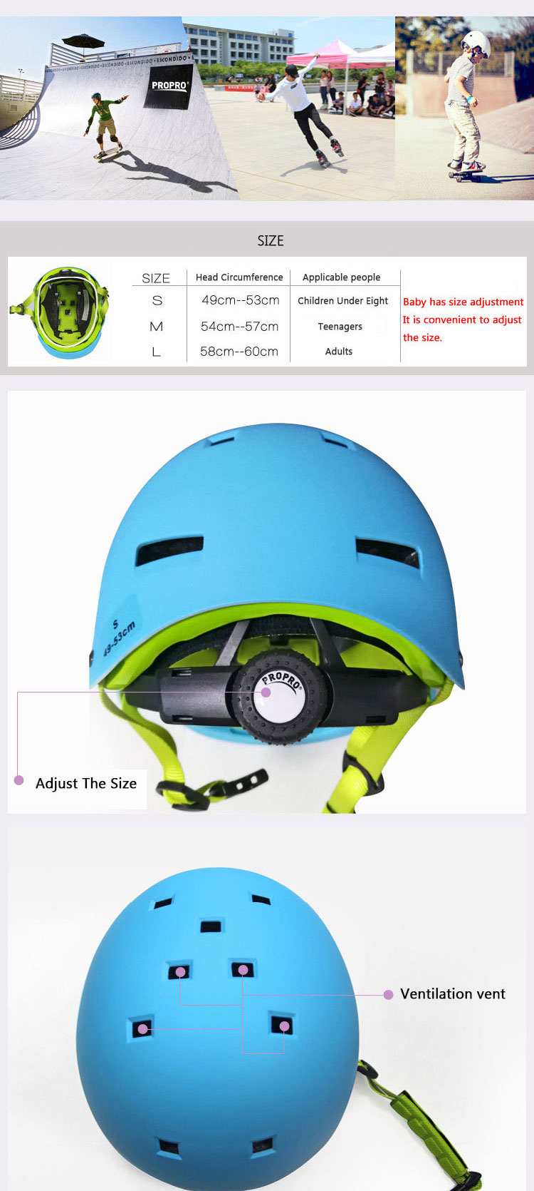 Propro-Skating-Helmet-Children-Adults-ABSEPS-Outdoor-Safety-Helmet-Protectors-Breathable-Comfortable-1733561
