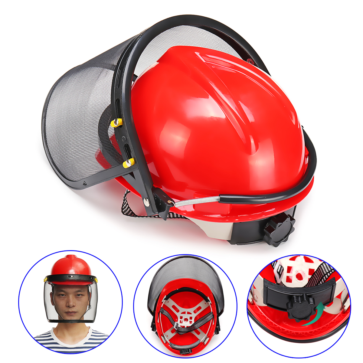 Red-Safety-Helmet-Full-Face-Mask-Chainsaw-Brushcutte-Mesh-For-Lawn-Mower-Trimmer-Brush-Cutter-1389360