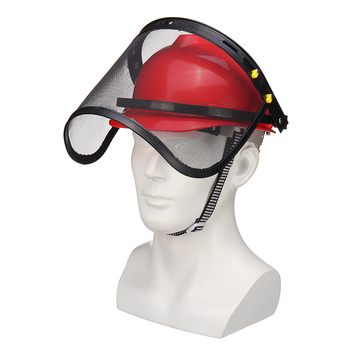 Red-Safety-Helmet-Full-Face-Mask-Chainsaw-Brushcutte-Mesh-For-Lawn-Mower-Trimmer-Brush-Cutter-1389360