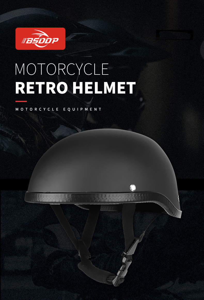 Retro-Motorcycle-Summer-Half-Face-Helmet-Safety-Protective-German-Style-1536638