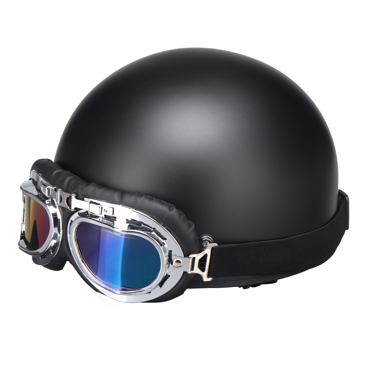 Retro-Vintage-Motorcycle-Helmet-Safety-Half-Helmet-with-Sun-Visor-UV-Goggles-1289839