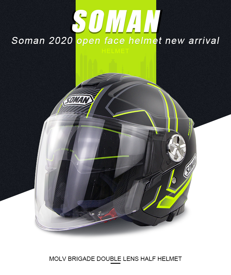 SOMAN-Open-Face-Motorcycle-Helmet-Dual-Lens-ECE-Casco-Moto-Electric-Bicycle-Fluorescence-Helmet-Men--1715991