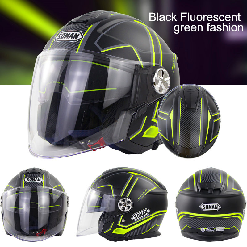 SOMAN-Open-Face-Motorcycle-Helmet-Dual-Lens-ECE-Casco-Moto-Electric-Bicycle-Fluorescence-Helmet-Men--1715991