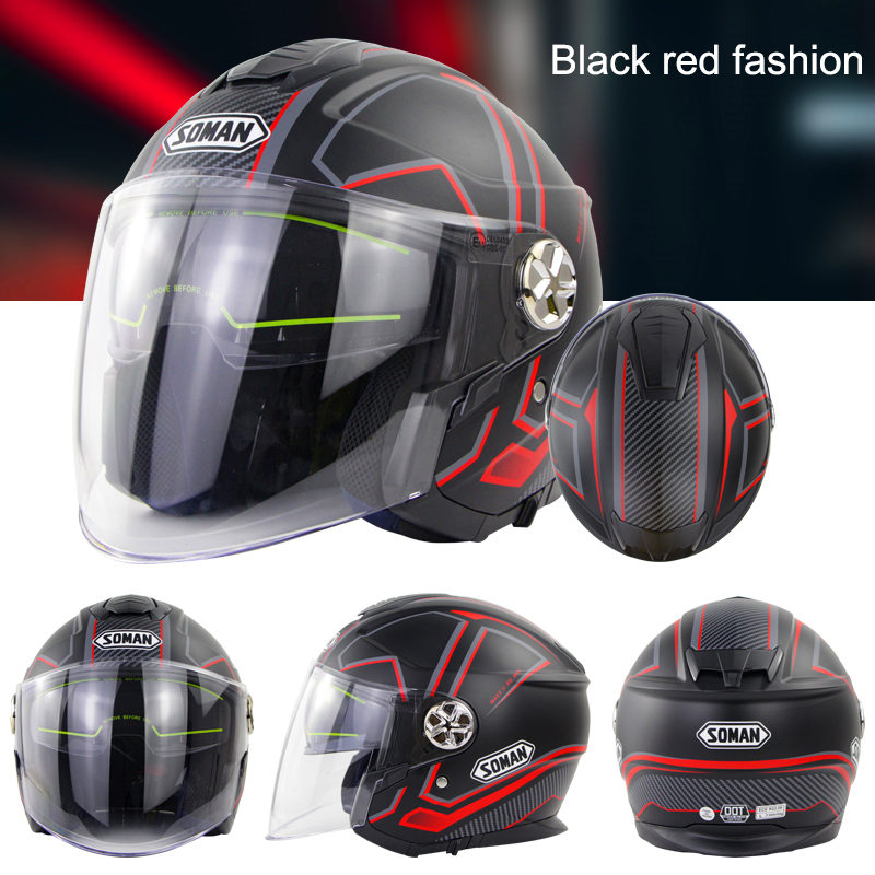 SOMAN-Open-Face-Motorcycle-Helmet-Dual-Lens-ECE-Casco-Moto-Electric-Bicycle-Fluorescence-Helmet-Men--1715991