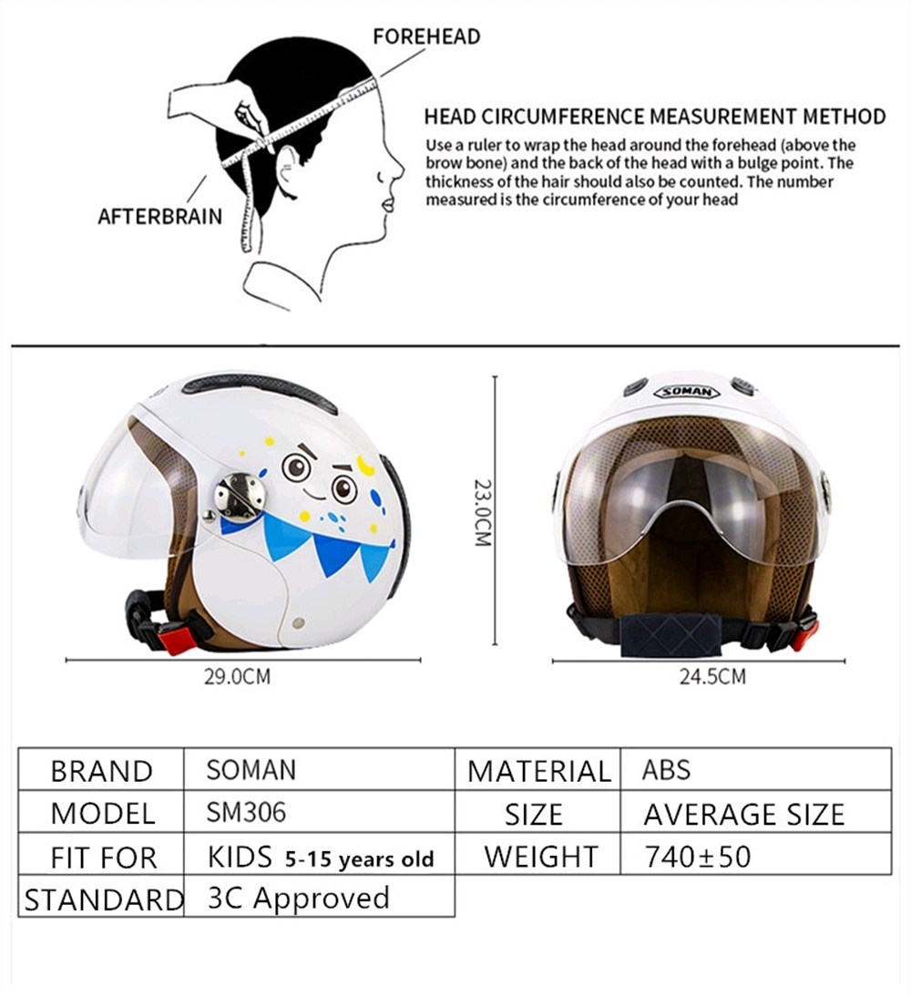 SOMAN-SM306-Children-Helmet-Electric-Car-Breathable-Sunscreen-Scooter-Moto-Helmets-Child-Safety-Hat--1727375