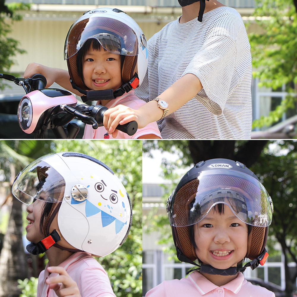 SOMAN-SM306-Children-Helmet-Electric-Car-Breathable-Sunscreen-Scooter-Moto-Helmets-Child-Safety-Hat--1727375