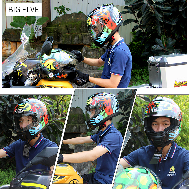 SOMAN-SM962-Motorcycle-Full-Face-Helmet-Flip-Up-Adult-Motocross-Dirt-Bike-SMLXL2XL-1546721