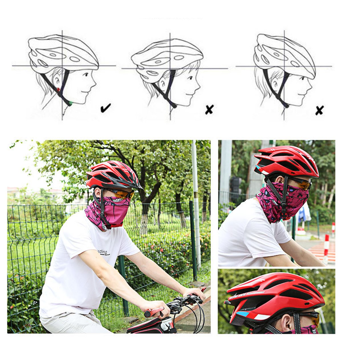 Safety-Helmet-Mountain-Bike-Bicycle-Cycling-Adult-Adjustable-Unisex-1782185