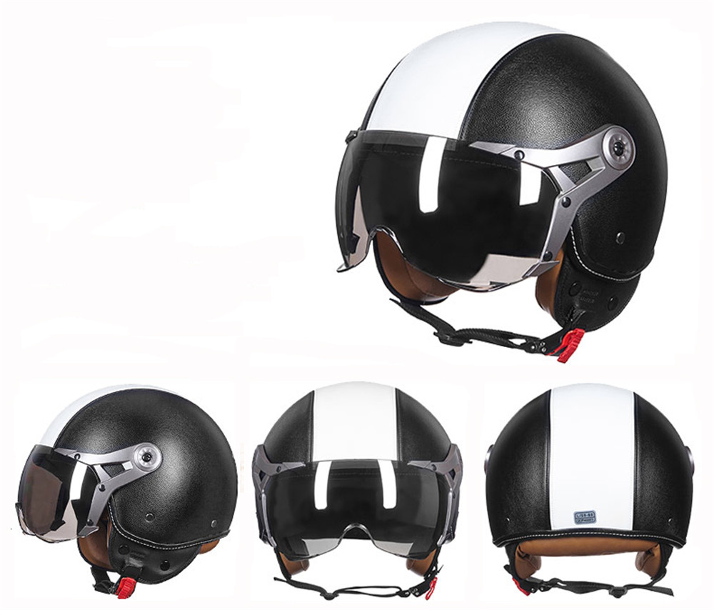 Unisex-ABS-Motorcycle-Covered-Type-Electric-Half-helmet-Air-Force-Safety-Helmet-1348967