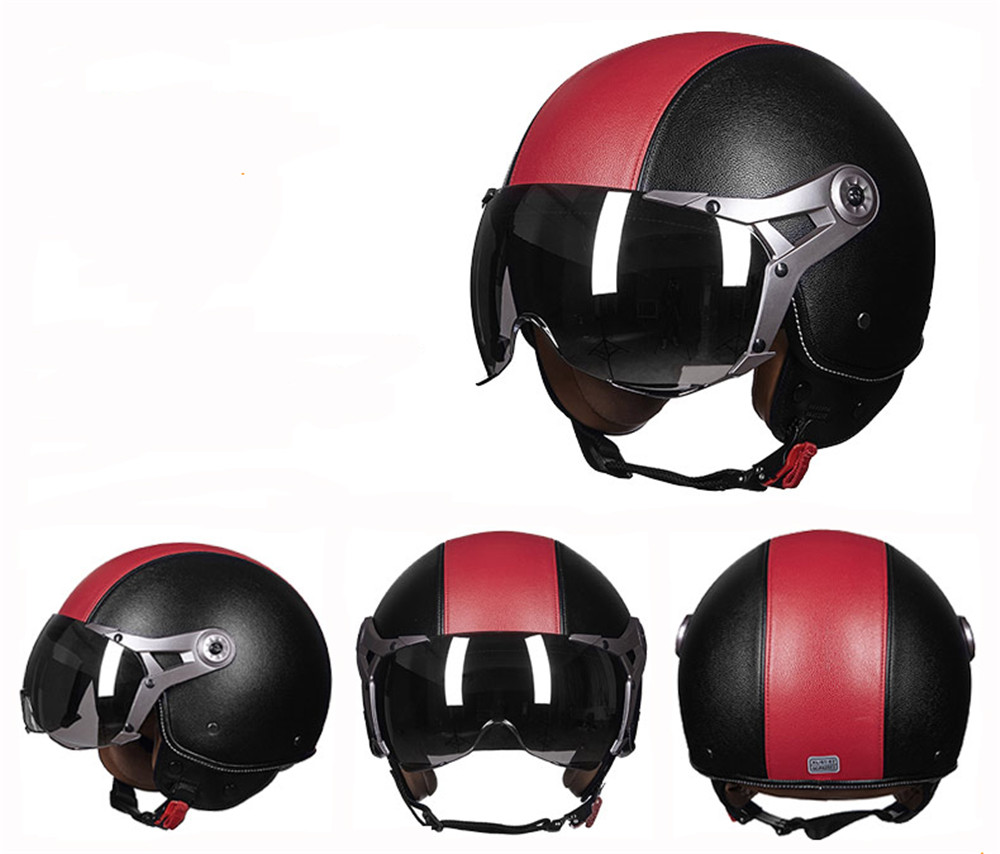 Unisex-ABS-Motorcycle-Covered-Type-Electric-Half-helmet-Air-Force-Safety-Helmet-1348967