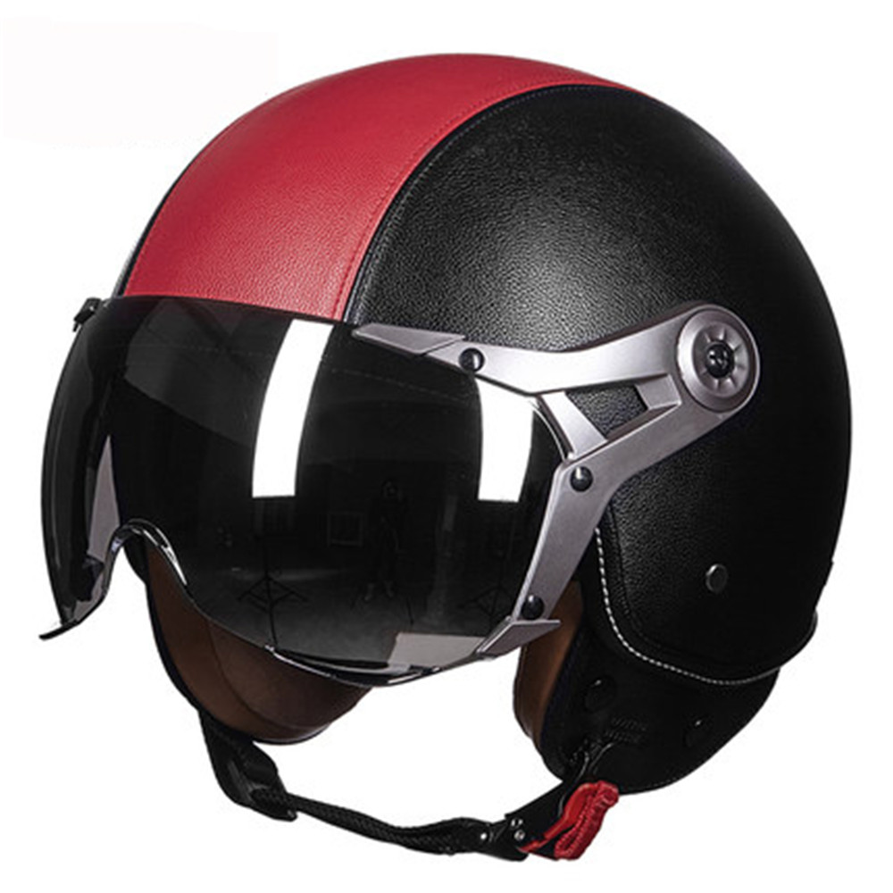 Unisex-ABS-Motorcycle-Covered-Type-Electric-Half-helmet-Air-Force-Safety-Helmet-1348967