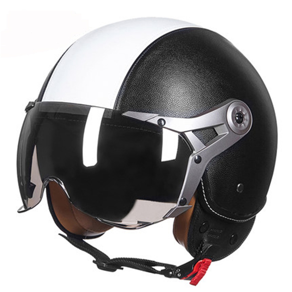 Unisex-ABS-Motorcycle-Covered-Type-Electric-Half-helmet-Air-Force-Safety-Helmet-1348967